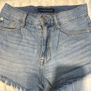 Aeropostale Women's Blue Denim Shorts